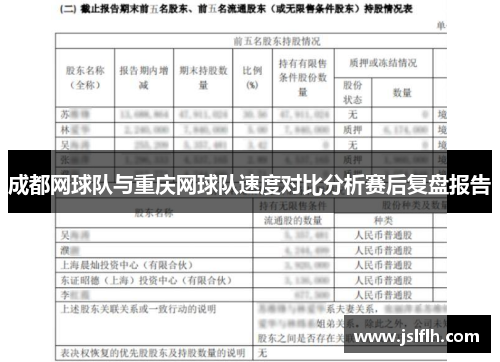 成都网球队与重庆网球队速度对比分析赛后复盘报告